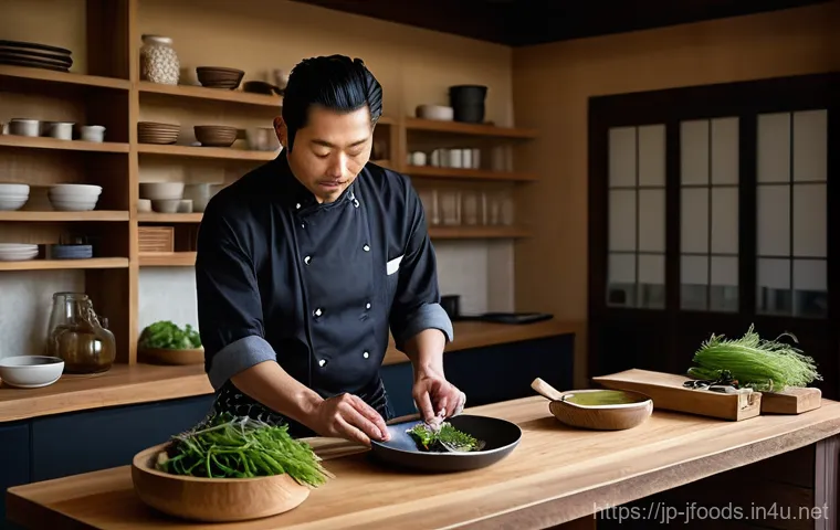 일식조리사와 프리랜서 일식 요리사의 차이 - **Prompt for Freelance Japanese Chef (フリーランス和食料理人)**
    "A vibrant and creative young freelance Jap...