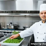 일식조리사 경력직 연봉 협상 성공 사례 - A highly skilled, experienced chef, late 30s to early 40s, with a serious yet thoughtful expression,...